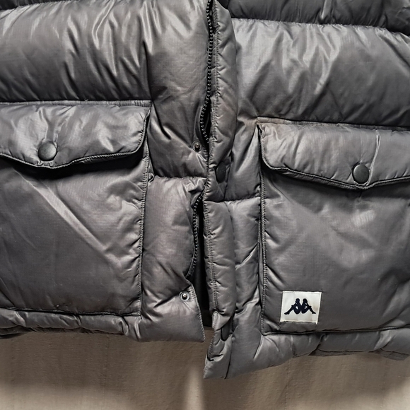 Kappa Men's Size L Charcoal Insulated Down Jacket - Picture 6 of 10